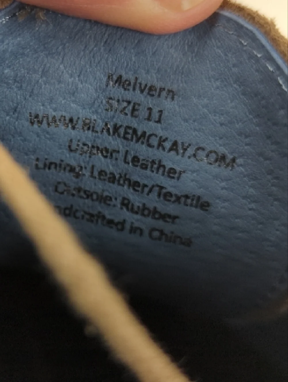 Blake McKay Melvern Tan Leather Oxford Shoes Size 11